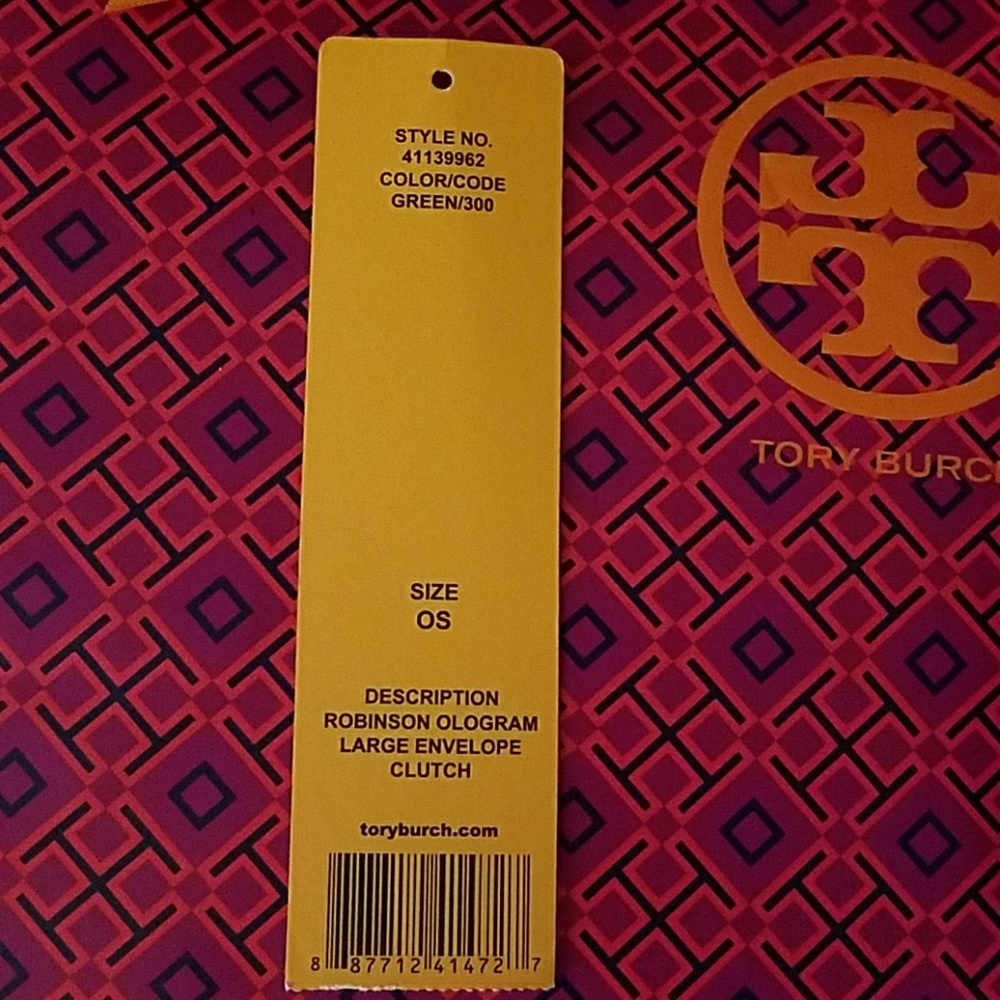 Tory Burch Robinson Ologram Large  clutch - Picture 7 of 8